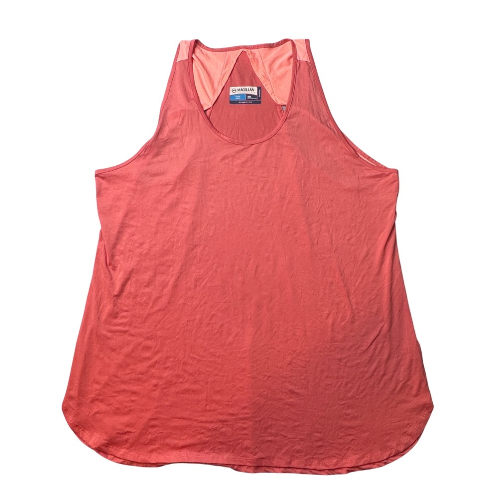 Magellan Tank Top Womens XXL Coral Fish Gear Backpacker Trail Cooling Racerback
